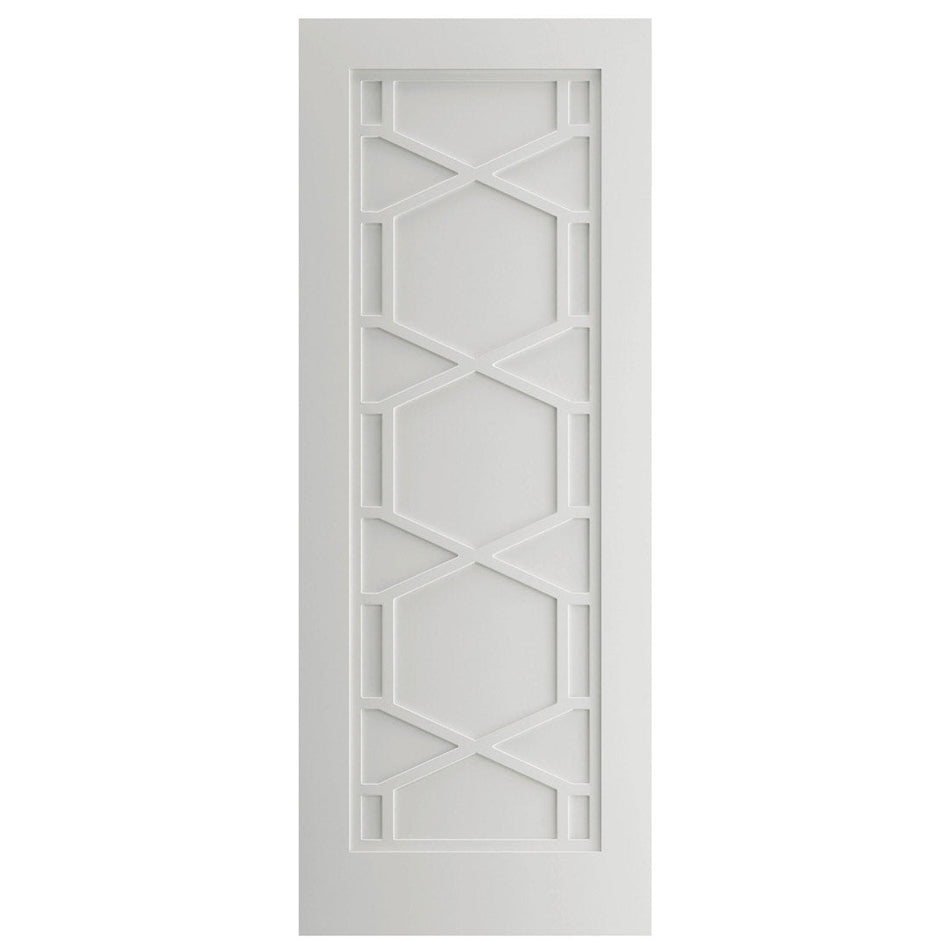 EasiKit Internal Door and Frame Kit - JB Kind Shaker Quartz Internal Door - White Primed