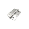 Cratus Exterior Satin Stainless Steel Radius Cornered Ball Bearing Hinges - 102x75x3mm - Single Hinge