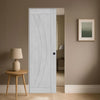 Ravello Single Absolute Evokit Pocket Door - Light Grey Ash - Prefinished