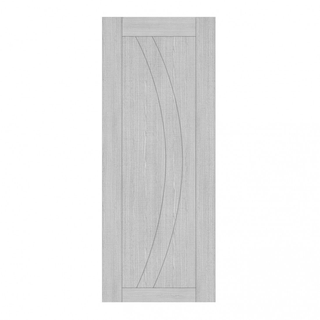 Top Mounted Black Sliding Track & Door - Ravello Prefinished Light Gre ...