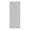 Top Mounted Black Sliding Track & Door - Ravello Prefinished Light Grey Ash Door