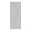 Top Mounted Black Sliding Track & Door - Ravello Prefinished Light Grey Ash Door