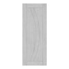 Top Mounted Black Sliding Track & Double Door - Ravello Prefinished Light Grey Ash Door