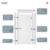 EasiKit Internal Door and Frame Kit - Ravello White Primed Flush Internal Door