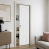 Ravello White Single Evokit Pocket Door - Primed