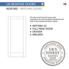 UK Made to Measure - Redford Panel Interior Door - Premium Primed - 7 Colour Options