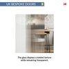UK Made to Measure - Redford 1L Interior Door - Reeded Glass - Premium Primed - 7 Colour Options