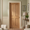 Regency Oak 4 Panel Internal Door - Raised Mouldings