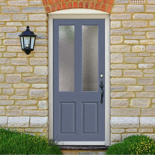 Image: Made to Measure Exterior Straight Top Richmond Front Door - 45mm Thick - Seven Colour Options - Double Glazing