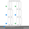 WhiteRoom Divider - SA 15L Clear Glass Primed Door with Full Glass Side
