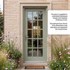 SA77 External Hardwood Front Door - Clear Glass