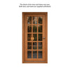 SA77 External Hardwood Front Door and Frame Set with Fittings - Clear Glass