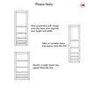 Stockholm 7 Panel Solid Wood Internal Door UK Made DD6407 - Eco-Urban - Colour Options