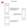 Sirius Tubular Stainless Steel Track & Solid Wood Door - Eco-Urban® Sydney 5 Panel Door DD6417 - 6 Colour Options