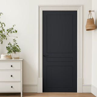 Image: V-Line® Grooved Flush Door V082 - Premium Primed - Six Colour Options