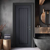 Samantha Anthracite Grey Grained Internal PVC Door - Suitable for Bathrooms