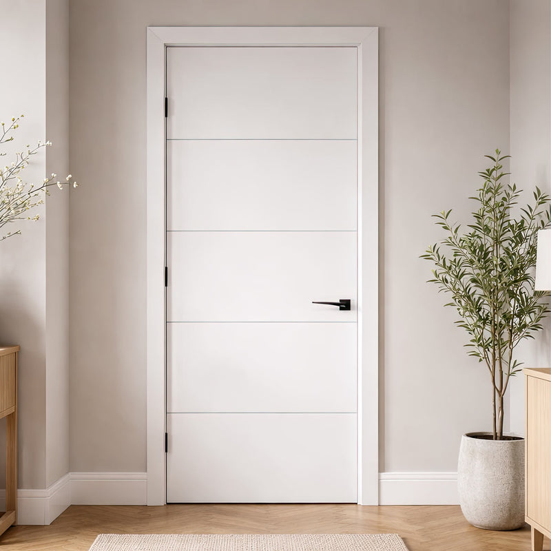 Santandor Flush Internal Door - White Primed