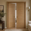 Seville Oak Panel Internal Door Pair - Prefinished