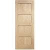 Value - Classic Oak Shaker Internal Door Pair - Unfinished
