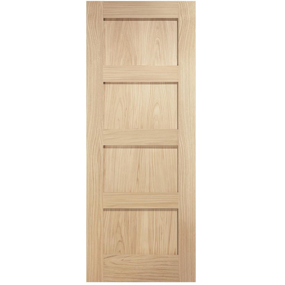 Value - Classic Oak Shaker Internal Door Pair - Unfinished
