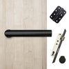 Shelton Bathroom Handle Pack - 4 Radius Cornered Hinges - Matt Black