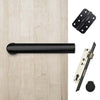 Shelton Bathroom Handle Pack - 3 Radius Cornered Hinges - Matt Black