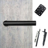 Shelton Double Door Lever Handle Pack - 8 Radius Cornered Hinges - Matt Black