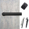 Shelton Double Door Lever Handle Pack - 6 Radius Cornered Hinges - Matt Black