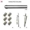 Shelton Double Door Lever Handle Pack - 6 Radius Cornered Hinges - Satin Stainless Steel