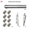 Shelton Double Door Lever Handle Pack - 8 Radius Cornered Hinges - Satin Stainless Steel