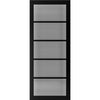 Shoreditch Black Internal Door Pair - Prefinished - Tinted Glass - Urban Collection