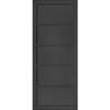 Shoreditch Black Staffetta Twin Telescopic Pocket Door - Prefinished - Urban Collection
