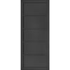 Shoreditch Black Single Absolute Evokit Pocket Door - Prefinished - Urban Collection