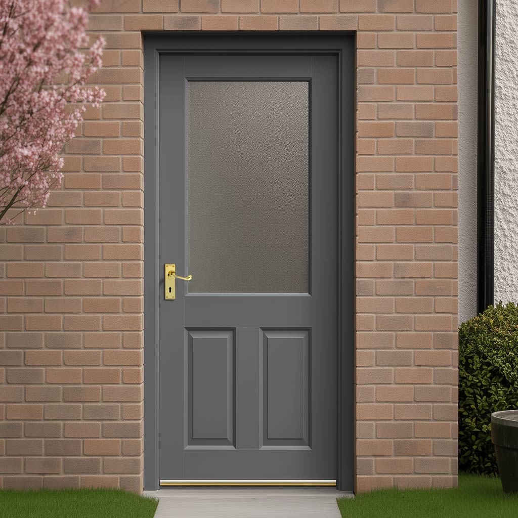 2XG Exterior Hardwood Door - Stippolyte Double Glazing - Colour Option