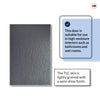 Cairgorm Slate Grey Grained Internal PVC Door - Suitable for Bathrooms