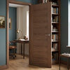 Sofia Walnut Veneer Fire Internal Door - 1/2 Hour Fire Rated - Prefinished