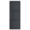 Top Mounted Black Sliding Track & Double Door - Cosmo Black Industrial Door - Laminated - Prefinished