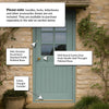 Stable Cottage Door 6L - Clear Double Glazing - Colour Options