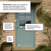 Stable Cottage Door 6L - Clear Double Glazing - Colour Options