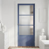 Staten 3 Pane 1 Panel Solid Wood Internal Door UK Made DD6310SG - Frosted Glass - Eco-Urban - Colour Options