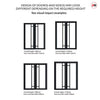 Urban Ultimate® Room Divider Suburban 4 Pane Door DD6411T - Tinted Glass with Full Glass Side - Colour & Size Options