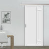 Single Sliding Door & Premium Wall Track - Eco-Urban® Suburban 4 Panel Door DD6411 - 6 Colour Options