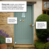 Suffolk Oak External Front Door - Part Obscure Double Glazing - Colour Options