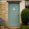 Suffolk Oak External Front Door - Part Obscure Double Glazing - Colour Options