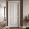 Swept Top Lightly Grained Internal PVC 4 Panel Door