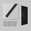 Fire Rated Internal Door - Sydney Black Door - Laminated - Prefinished