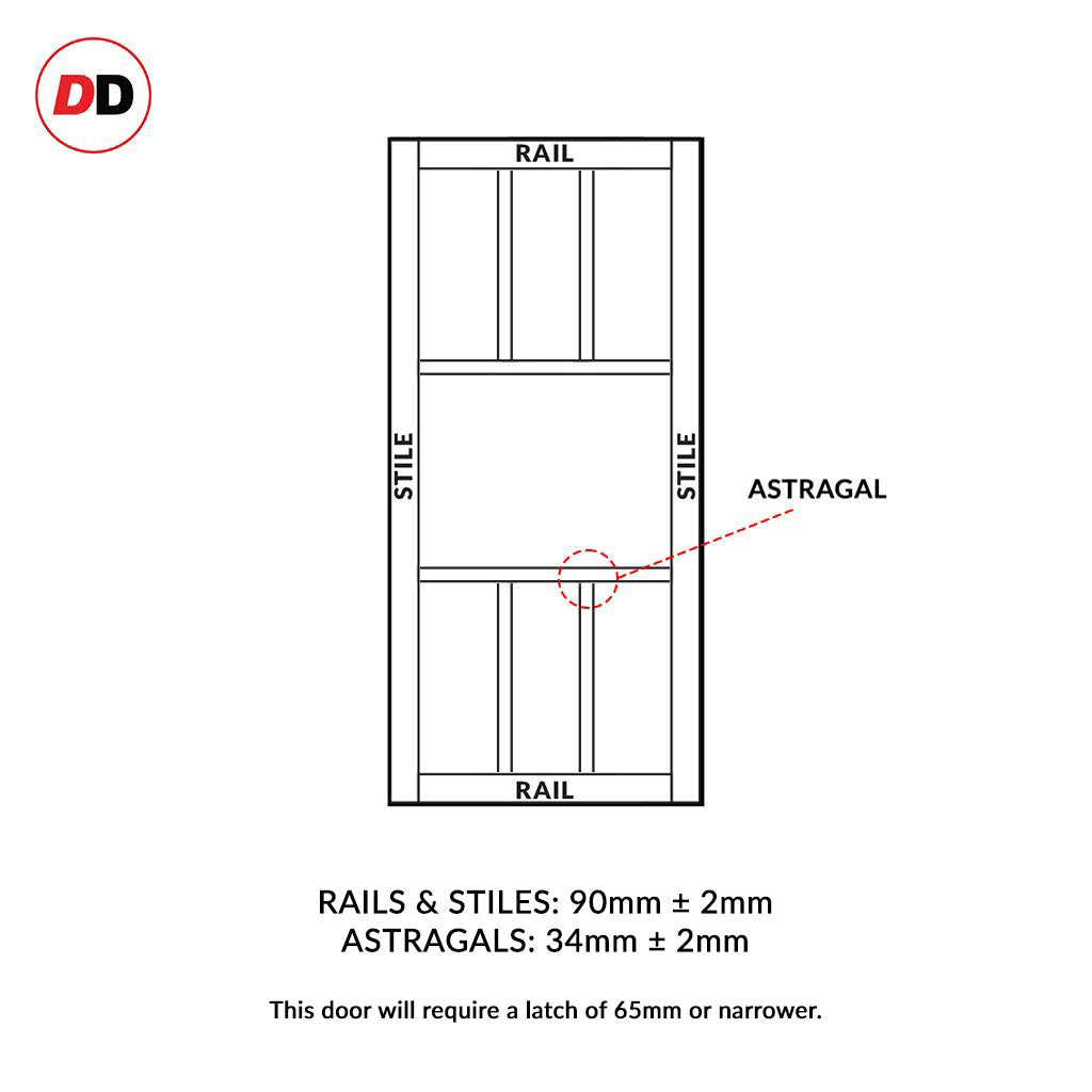 Eco-urban rails & stiles sizes diagram