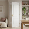 Textured Classical 2 Panel Internal Door - White Primed