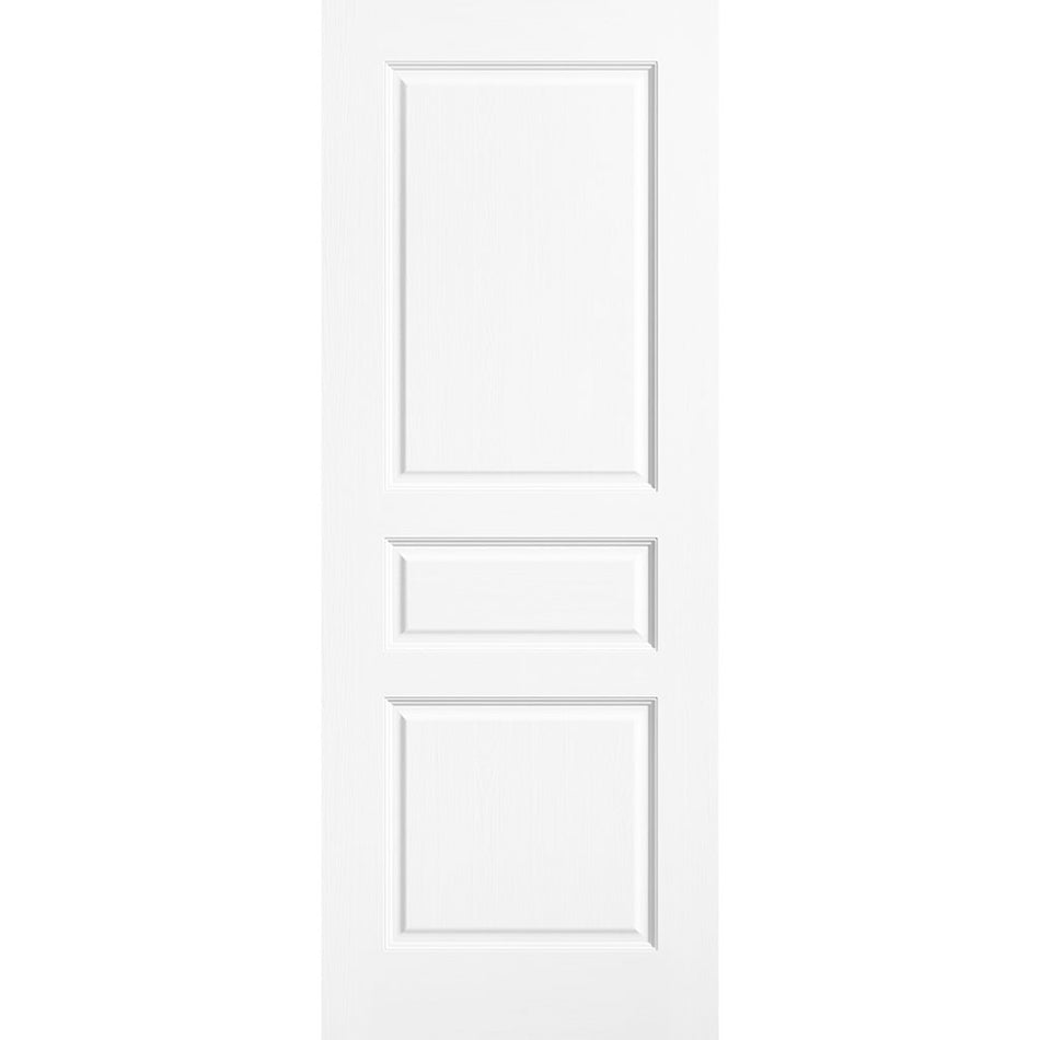 Textured White Primed 3 Panel Internal Door