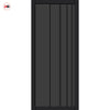 Simona Solid Wood Internal Door UK Made  DD0105T Tinted Glass - Shadow Black Premium Primed - Urban Lite® Bespoke Sizes